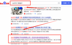 臺(tái)州*源電子科技有限公司網(wǎng)站排名到首頁按天扣費(fèi)